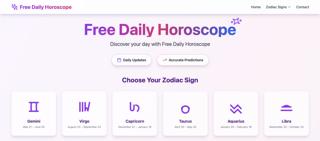 Free Daily Horoscope